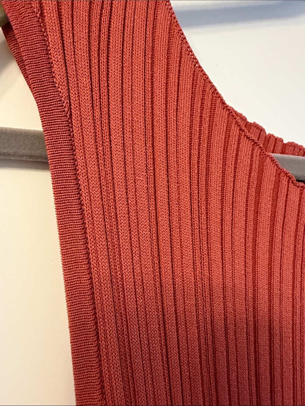 Sleeveless Ribbed Maxi Dress in Rust - Picture 3 of 8
